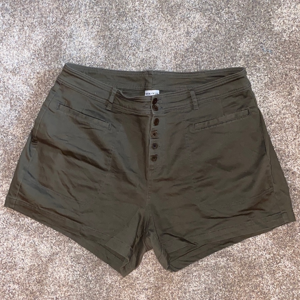 Ava & Viv button fly Jean shorts